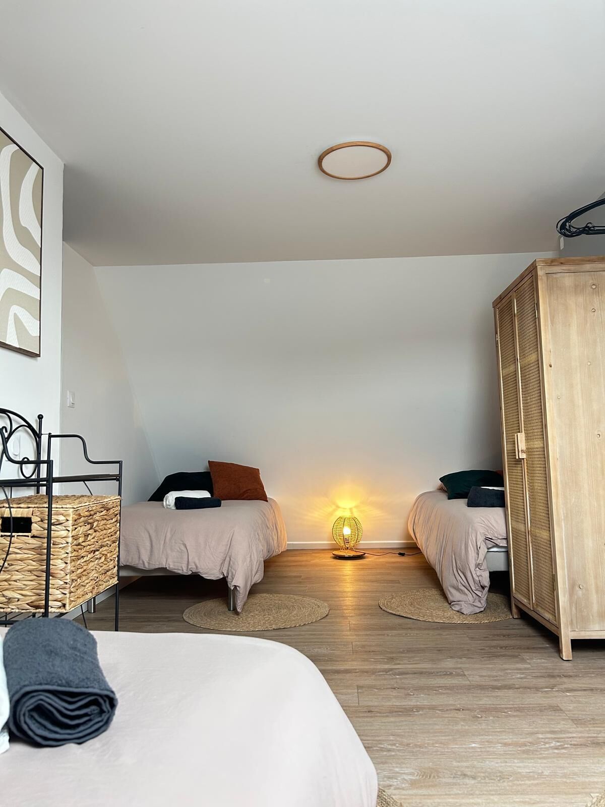 3 dormitorios, tabla de planchar con plancha, wifi y ropa de cama
