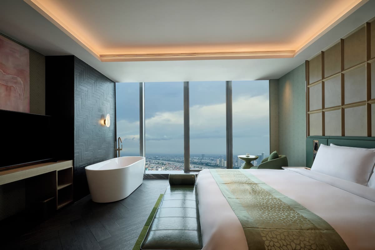 Ropa de cama de alta calidad y minibar con artículos gratuitos