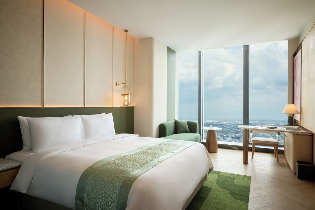 Habitación Deluxe, 1 cama de matrimonio grande, no fumadores | Ropa de cama de alta calidad y minibar con artículos gratuitos