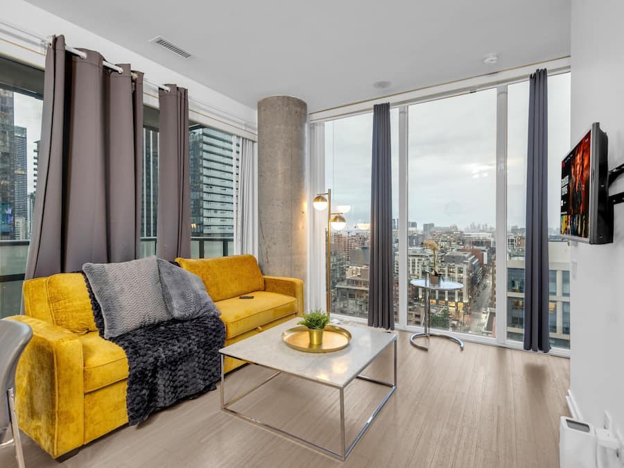 Panoramic Suite, Non Smoking | Living area | 50-inch flat-screen TV with digital channels