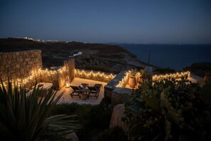 Terrace/patio - Suite with Jacuzzi & Sea View (Mikonos)