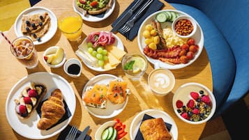 Daily buffet breakfast for a fee