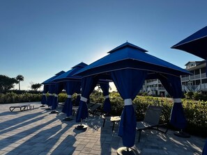 Terrace/patio - Beachfront 2BR Condo at Casa Ybel Resort: Top Floor, Private Balcony Ocean Views (Sanibel)