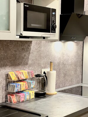 Private kitchen - Rebenblick vacation apartment with far-reaching views (Landau in der Pfalz)