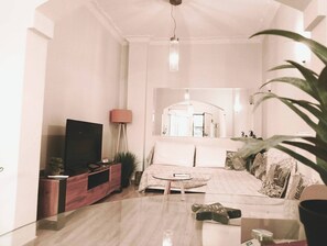 Apartment, 1 Bedroom, Accessible, Balcony | Living room - Marousi Residence With Garden (Marousi)