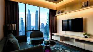 Living area - JD Home | Two Bedroom with Bathtub Facing Twin Tower View – Imperial Lexis KLCC (Wilayah Persekutuan)
