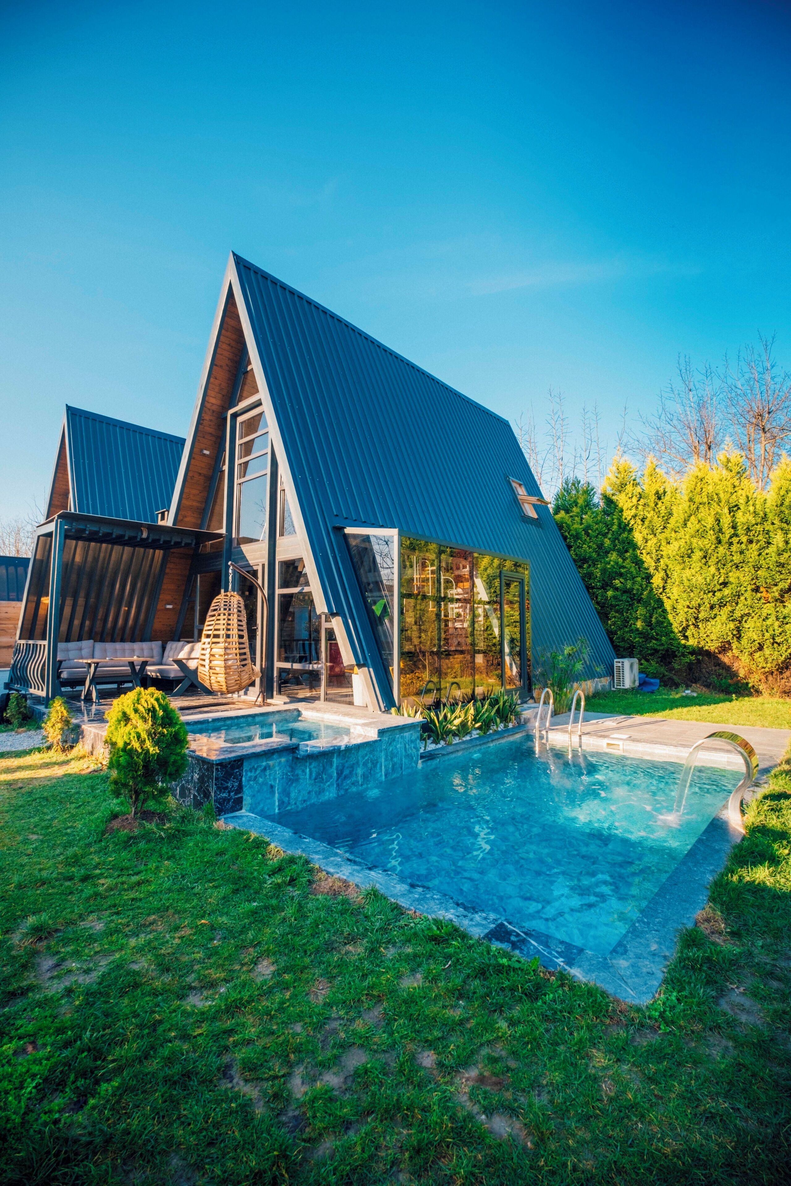 Bangalô luxo, piscina particular, vista para a montanha | Piscina | 5 piscinas externas