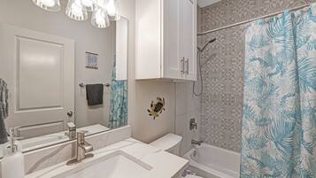 Hair dryer, towels