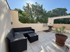 Terrace/patio - Charming duplex with AC and WIFI, near the beach (Argelès-sur-Mer)