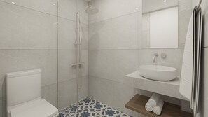 Junior Suite, Balcony, Sea View | Bathroom - Solimar Topaz Hotel  (Tavronitis)
