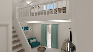 Maisonette Suite Garden View | Allergiatestatut vuodevaatteet, työpöytä