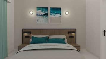 Comfort dubbelrum - 1 kingsize-sÀng - icke-rökare - havsutsikt