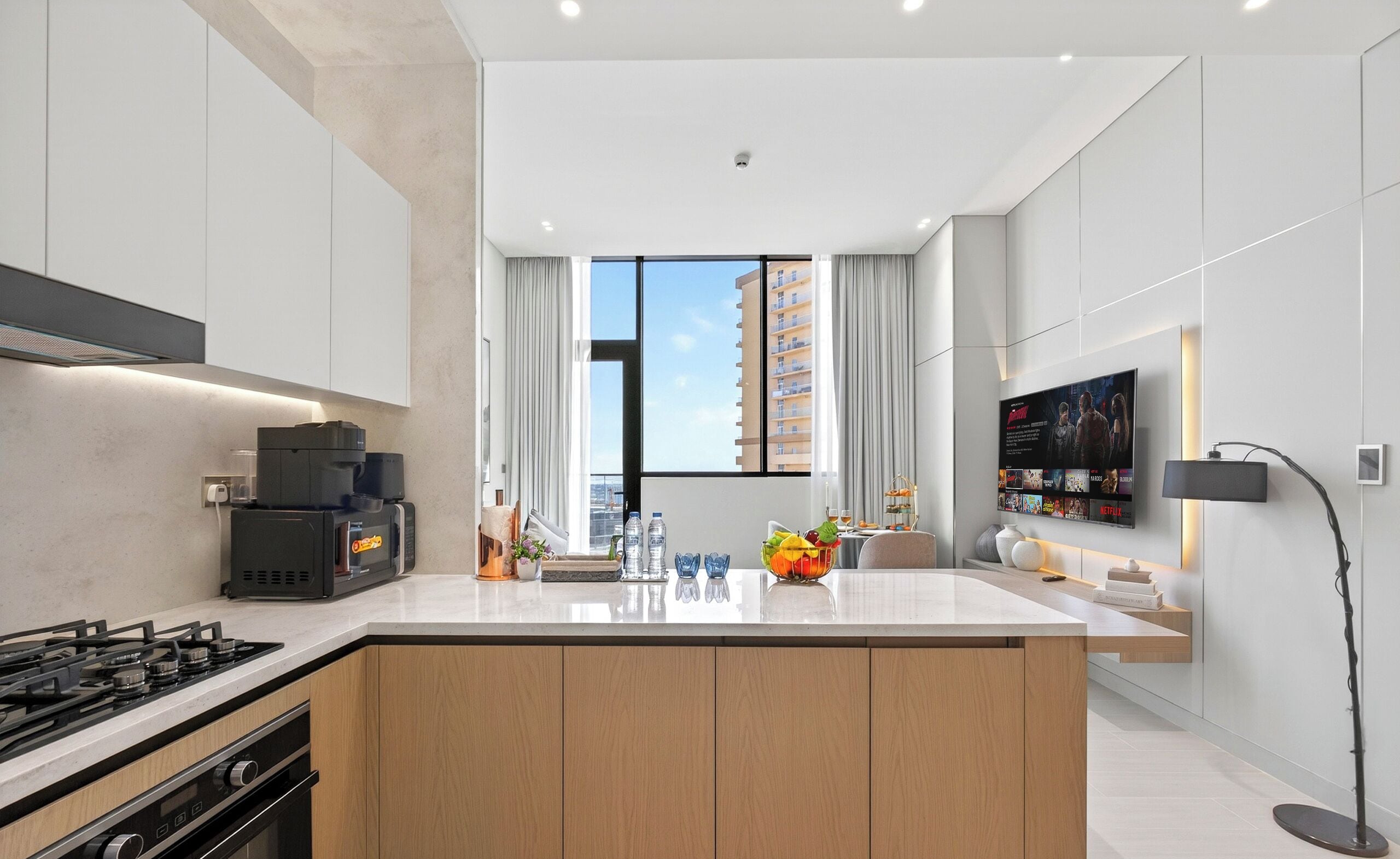 Apartamento de lujo, vistas a la ciudad | Cocina privada