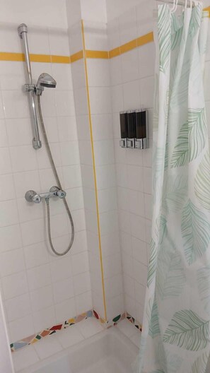 Shower, hair dryer