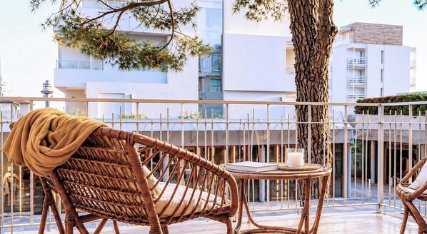 Terrace/patio - 3-room apartment in Piazza Brescia, 50m to sea. (Lido di Iesolo)