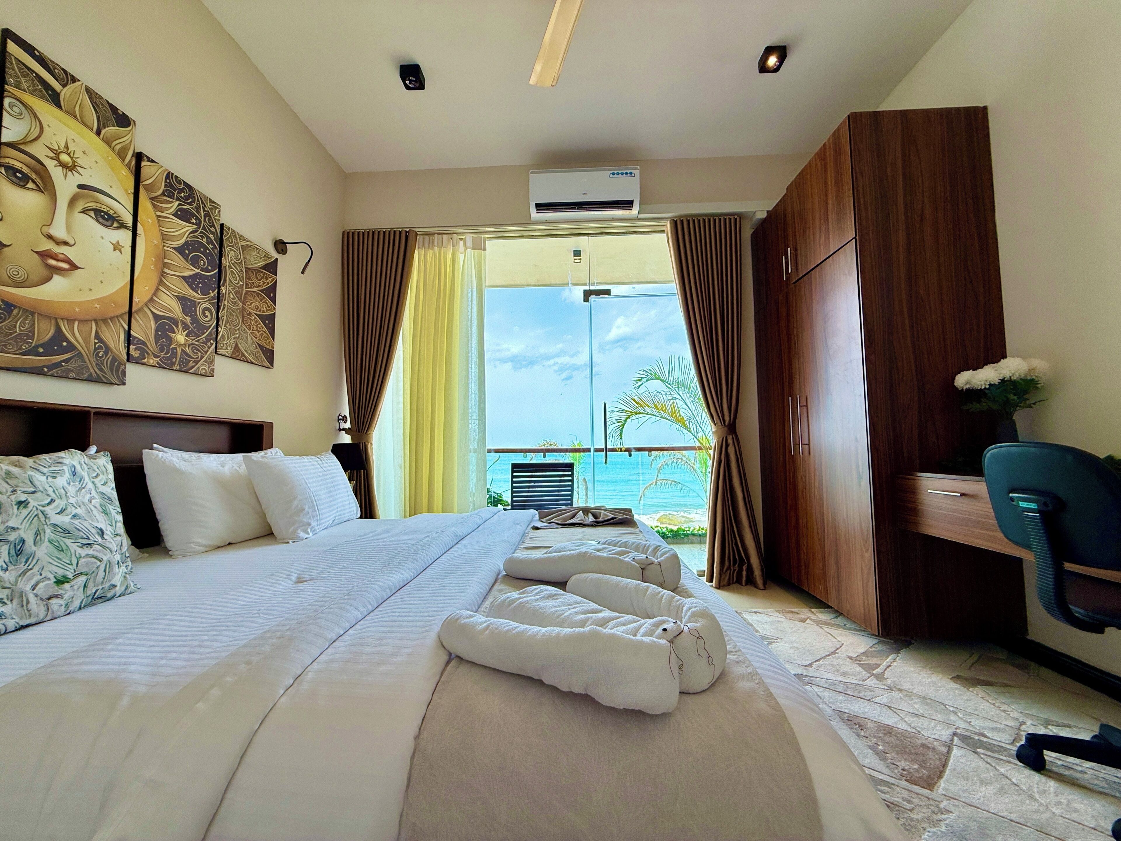 Deluxe Double Room, Balcony, Sea View | Desk, laptop workspace, WiFi