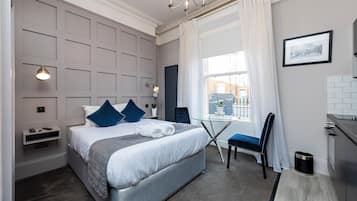 1 bedroom, iron/ironing board, travel crib, WiFi (free)