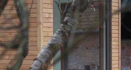 Minimalist Design Cabin mit See- und Wiesenzugang