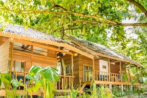 Bungalow, airconditioning, uitzicht op tuin | Exterieur