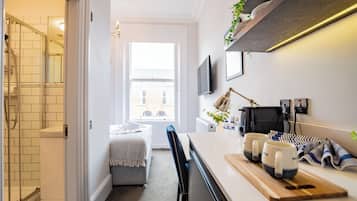 1 bedroom, iron/ironing board, travel crib, free WiFi