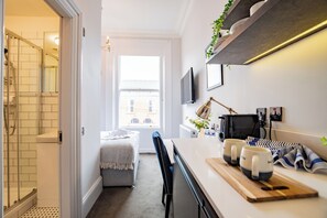 1 bedroom, iron/ironing board, travel crib, free WiFi
