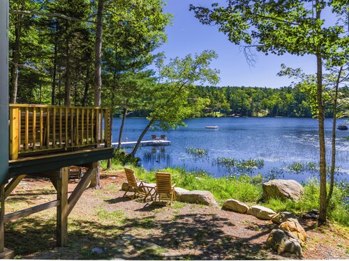 Luxury Lakefront Cabin in Hope - Close to Camden & Rockland