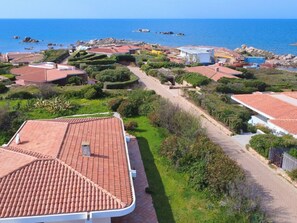 Aerial view - Exclusive Villa in Porto Bello a stone's throw from the sea (agientu)