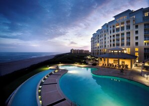 Outdoor pool - Grande Villas G8 | Oceanfront Penthouse w/ Panoramic Views & Game Loft (Indian Beach)