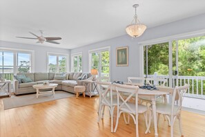 Smart TV - Soundfront Getaway | 4BR + Bonus Rooms + Golf Cart Access (Emerald Isle)