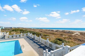 Pool - Oceanside 3BR | Pool + Beach Access | Ocean Views | Pet Friendly Cottage (Atlantic Beach)