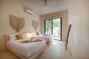 3 bedrooms, iron/ironing board, WiFi, bed sheets - Stylish Ground-Floor 3BR Haven ,Luxe Plunge Pool (Tulum)