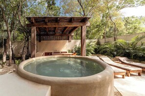 Terrace/patio - 3BR Ahal Holistika Oasis – Ground Floor + Plunge (Tulum)