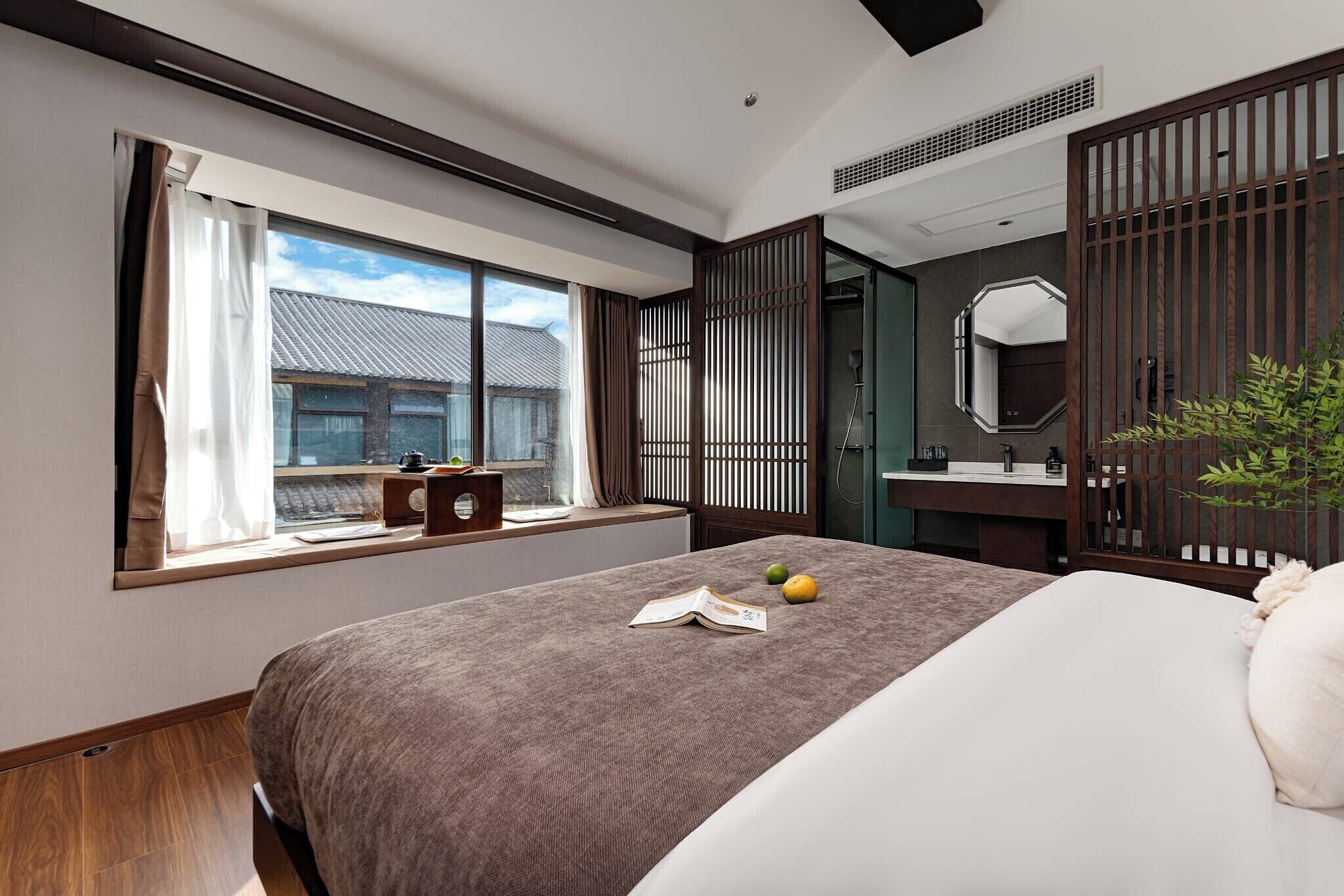 Comfort-Doppelzimmer, Blick auf den Innenhof | Ausblick vom Zimmer