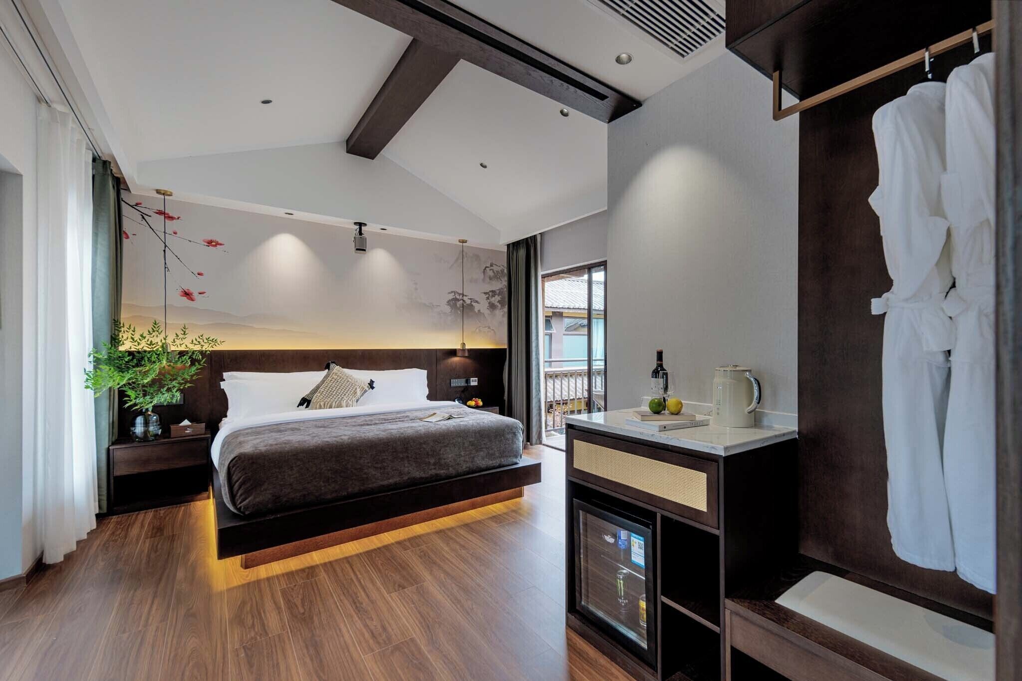 Luxury-Doppelzimmer, Gartenblick | Wohnbereich