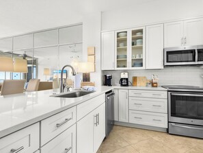 Fridge, microwave, oven, stovetop - Luxury Gulf Front Condo at Hidden Dunes! 18th Floor! (Miramar Beach)
