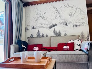 Living area - Apt or chalet near the slopes Chamonix-Mont-Blanc (Chamonix-Mont-Blanc)