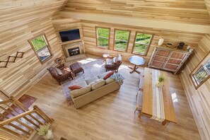 Living area - Abode at Blue Creek | NEW Hot Tub, Arcade (South Bloomingville)