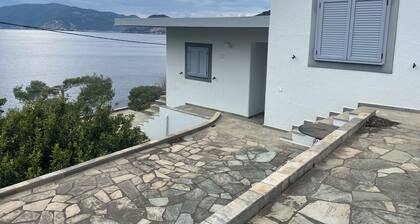 spacious luxury villa with hot tub and path to beach
