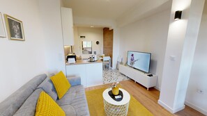 Living area - Modern City Stay apartment 4 min walk from Alexander Nevski (Sofia)
