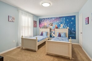 6 bedrooms, iron/ironing board, WiFi, bed sheets - Magical 6BR Retreat Near Disney | Private Pool & Spa | Themed Rooms (Kissimmee)