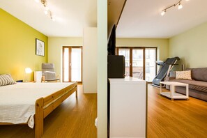1 habitación, escritorio, tabla de planchar con plancha y wifi 