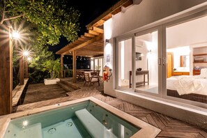 Terrace/patio - Azure Tide & Mistico Beach Club + Boat Shuttle (San Pedro)