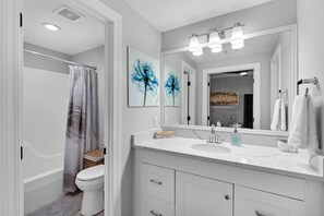 Hair dryer, towels