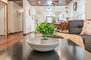 Living area - Charming Botanical Gardens Retreat • Near Fort Sam • Pet Friendly • Yard (San Antonio)