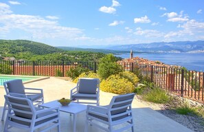 Terrace/patio - Wabi Sabi - Villa with Exceptional Sea&Town Views (Vrbnik)