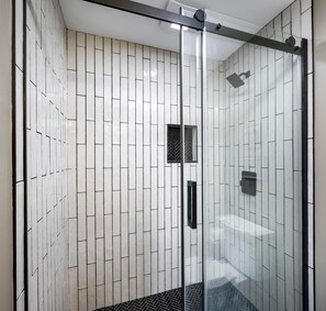 Shower - New! Incredible full rehab, sleeps 8, hot tub! (Louisville)