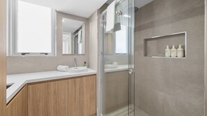 Bathroom - Completely renovated luxury beachfront apartment with amazing ocean views: (Mooloolaba)