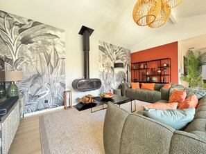 Living area - Cosy air-conditioned villa with swimming pool (Gujan-Mestras)