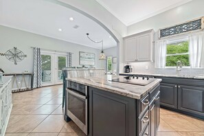 Fridge, microwave, oven, stovetop - Palm Harbor Beach House | Community Pool, Marina | Beach Gear & Ping Pong Table | My Beach Getaways (Orange Beach)