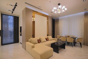 Living area - Nest One sky premium apartment in Tashkent city (Tashkent)